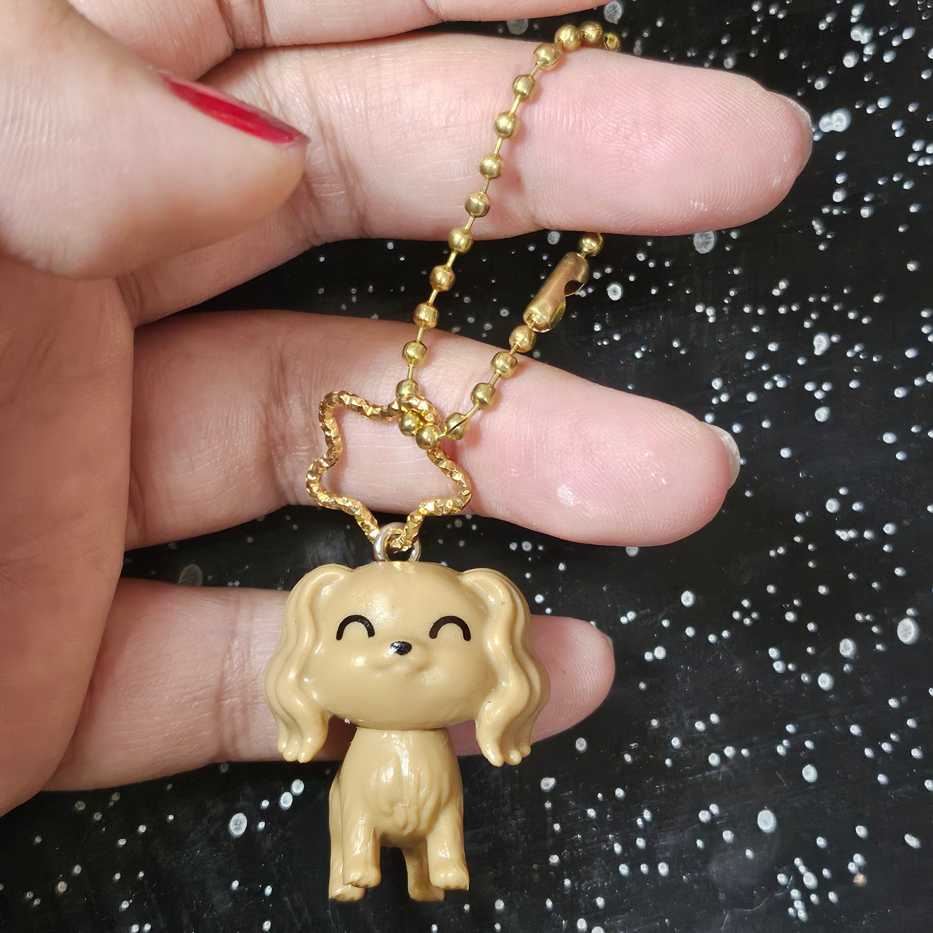 Mini Puppy Dog Keychain