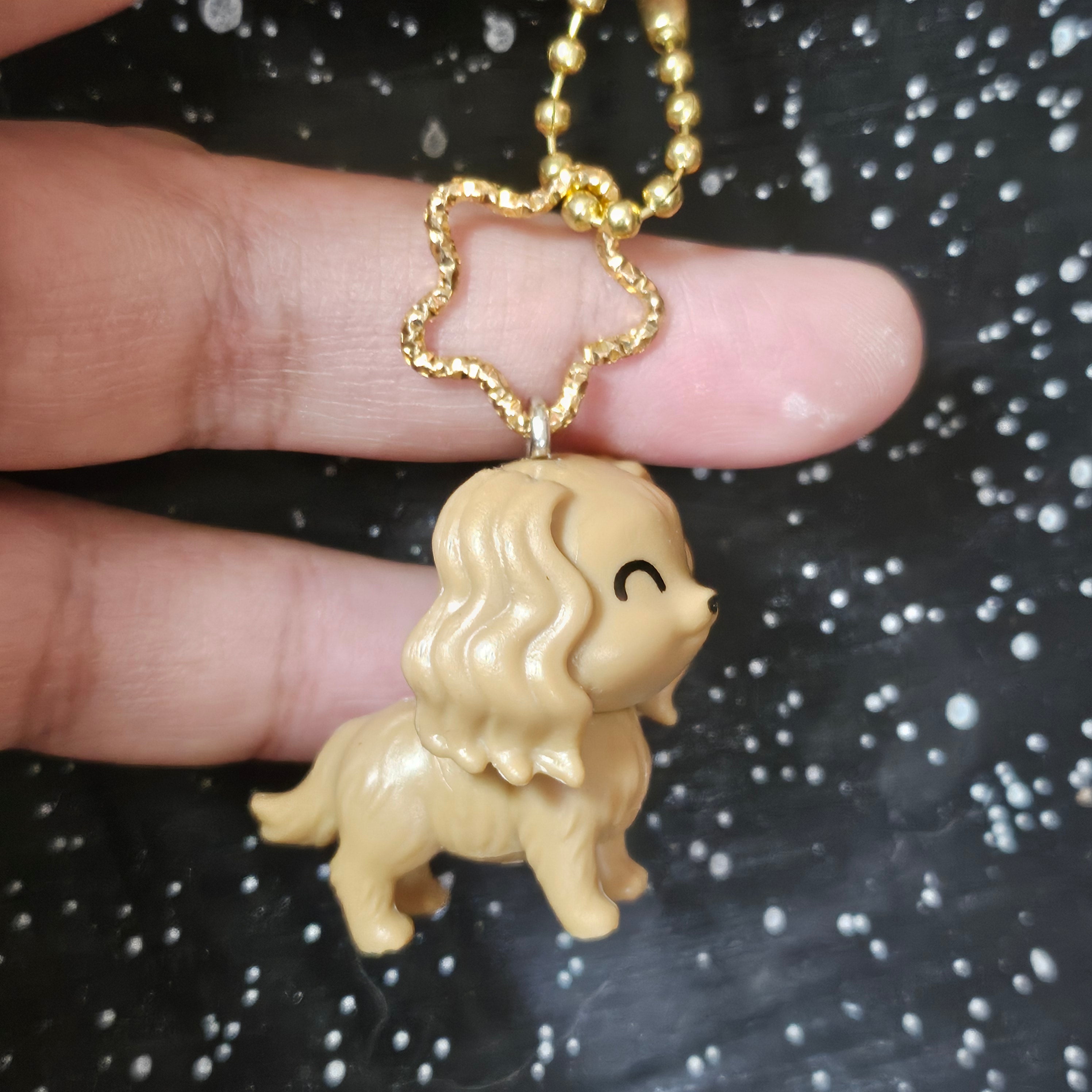 Mini Puppy Dog Keychain