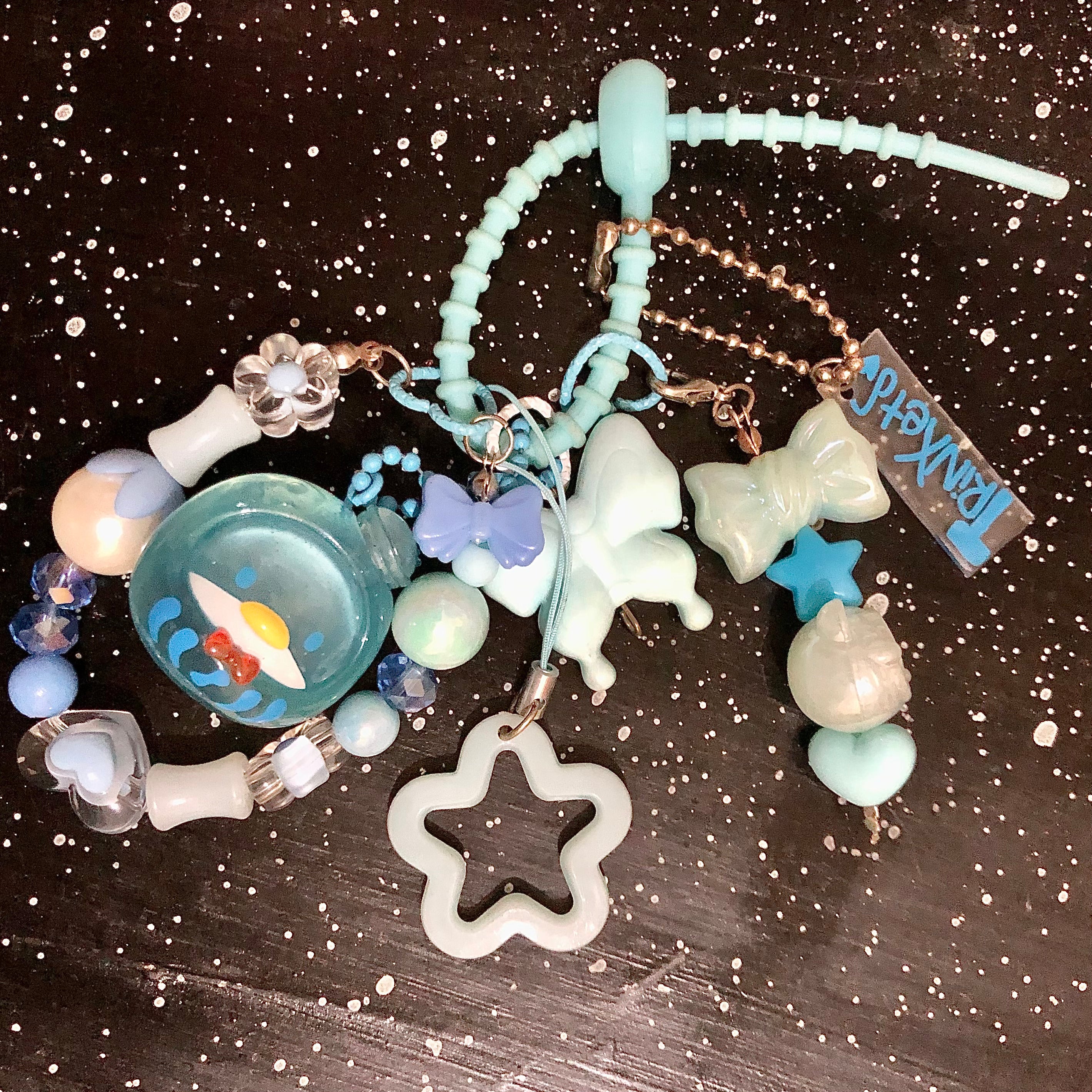 TopToy Tuxedosam Blue Kawaii Keychain Bag Charm