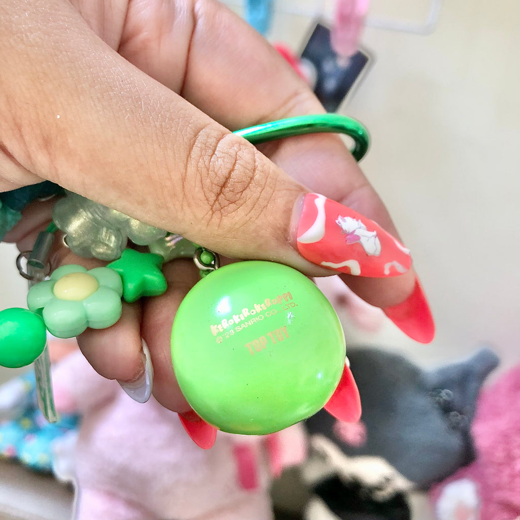 TopToy Keroppi Sanrio Green Kawaii Keychain Bag Charm