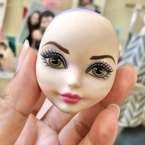 Monster High bald doll head CDH52 side profile view