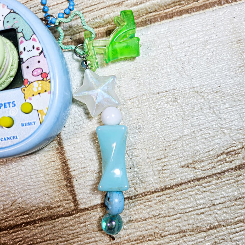 Handmade Tamagotchi Piglet Keychain