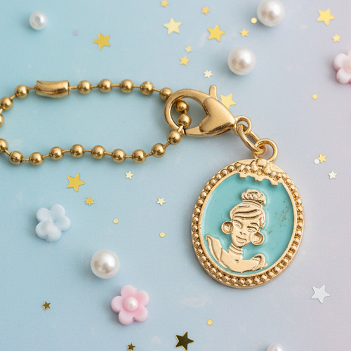 Disney Princess Cinderella Charm Keychain